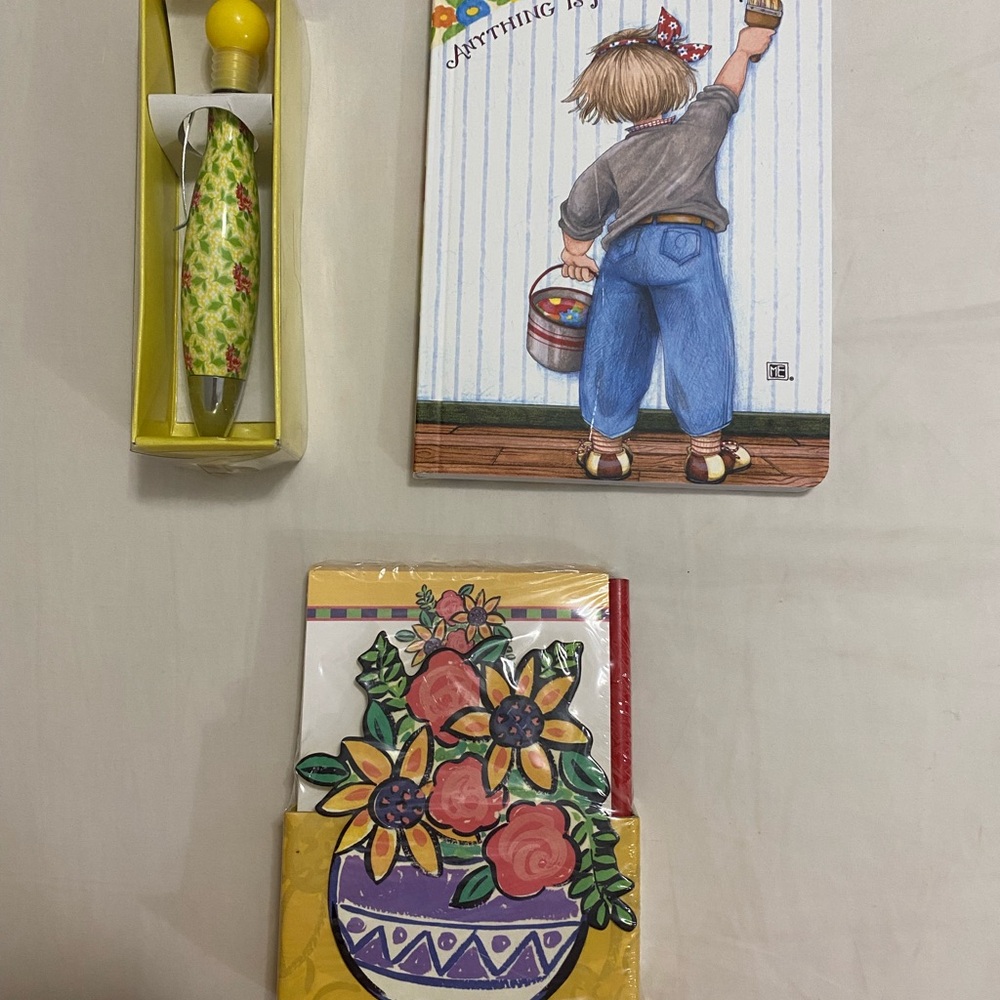 Floral Pen, Notepad & Notebook Bundle